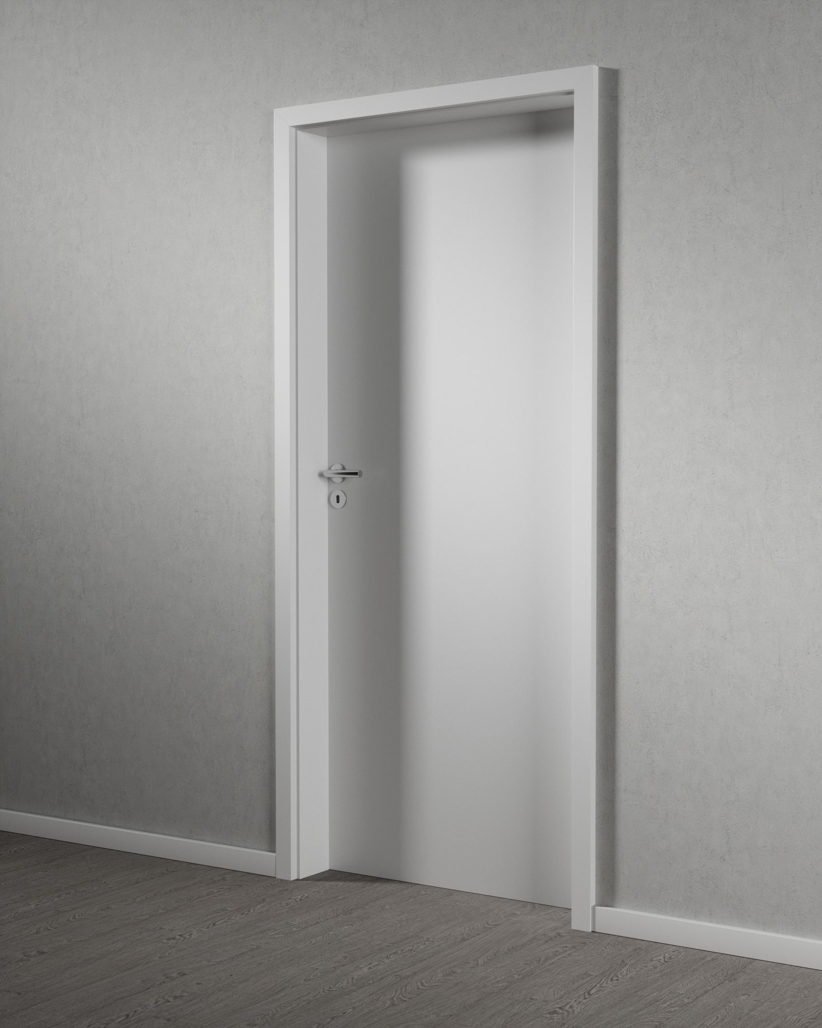 Interior Door Low-poly 3D model_2
