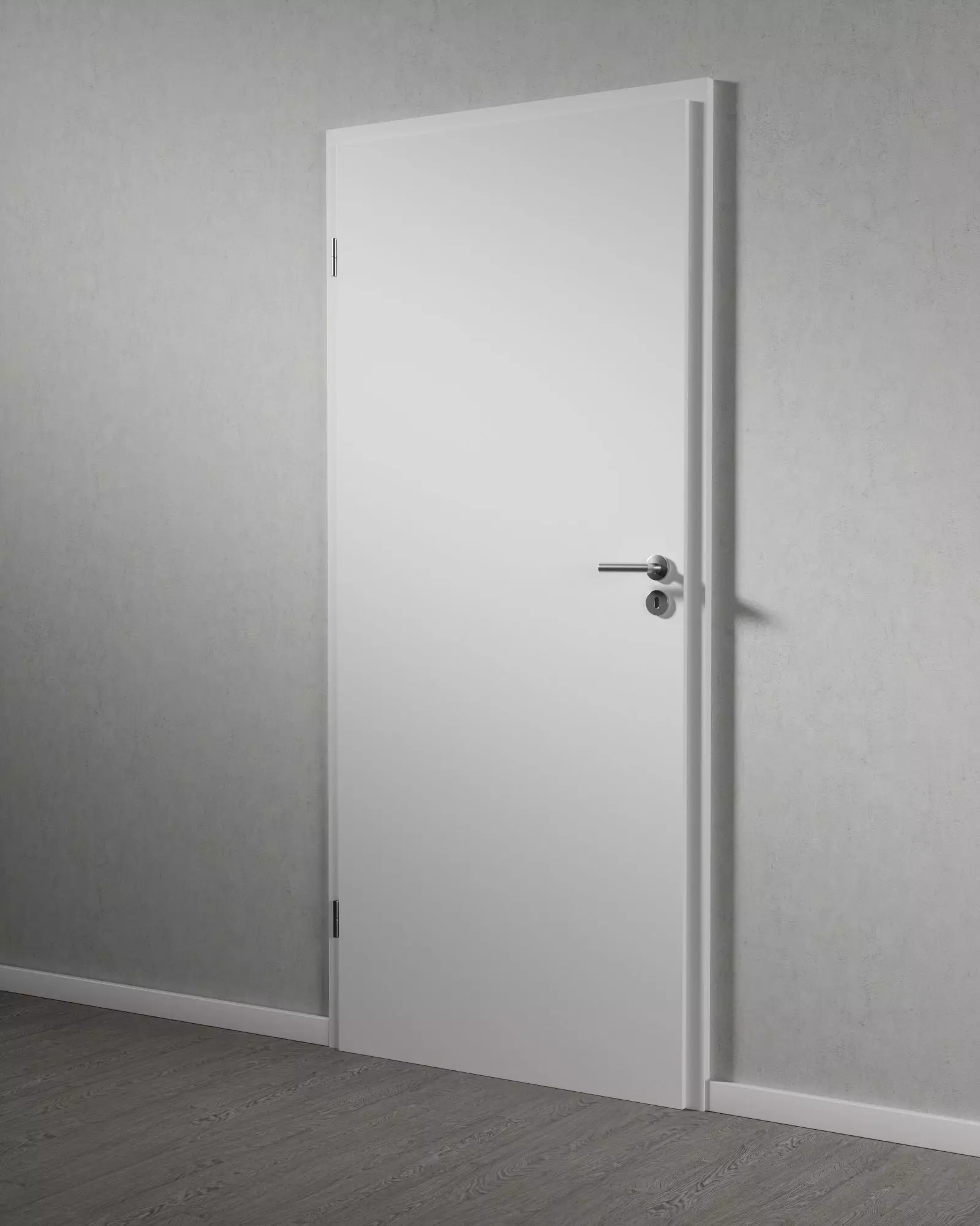 Interior Door Low-poly 3D model_0