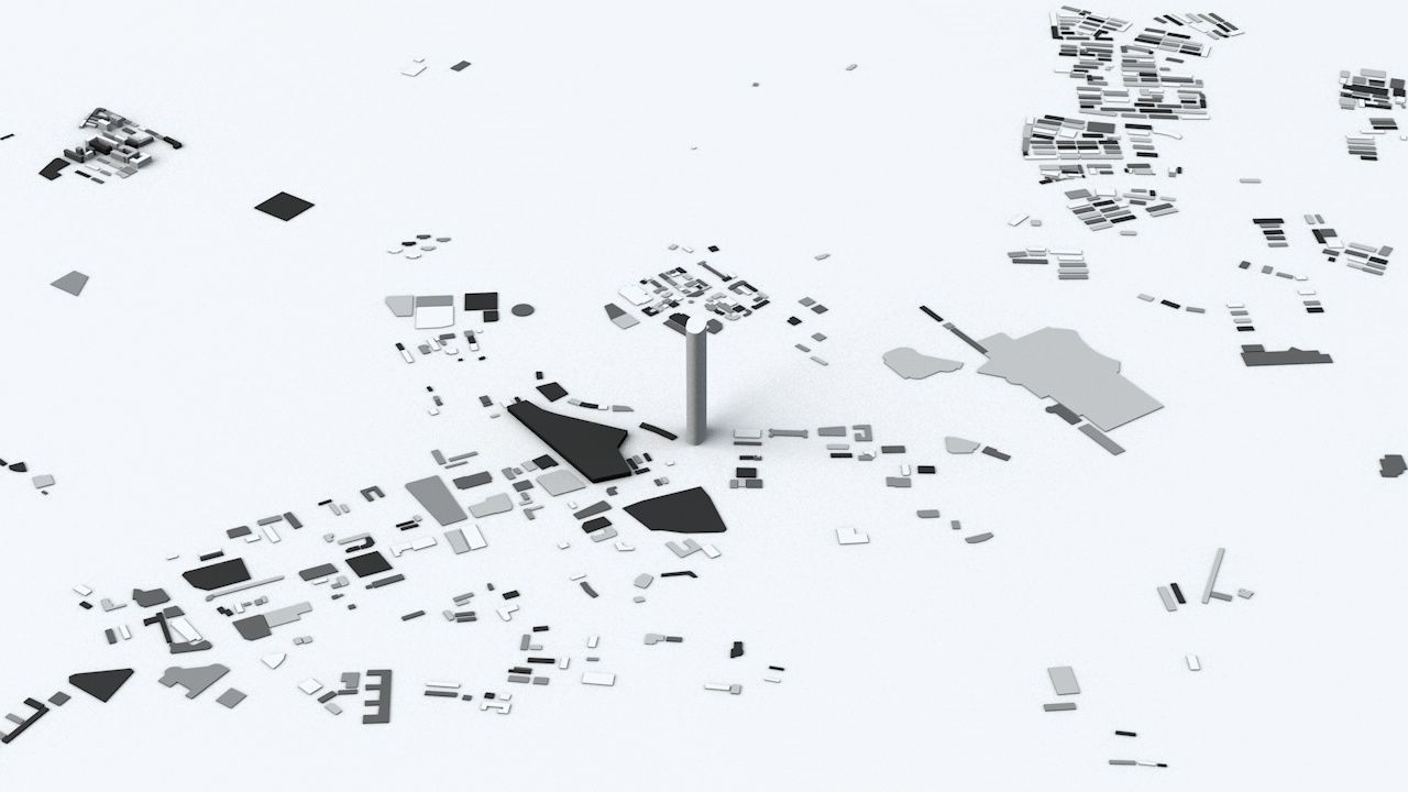 Tianjin Streets and Buildings 3D model_5