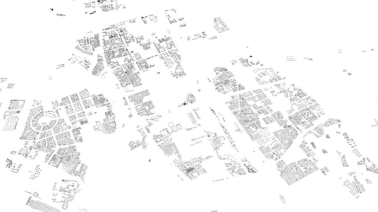 Tianjin Streets and Buildings 3D model_10