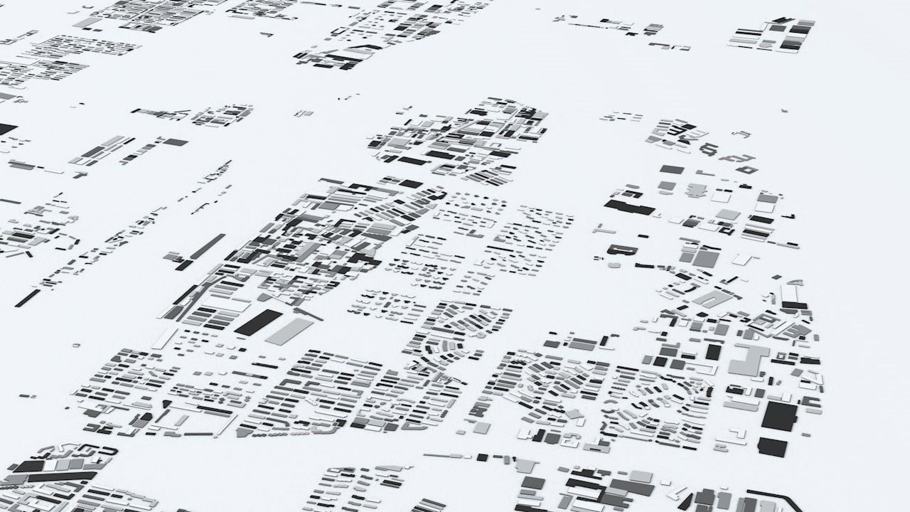 Tianjin Streets and Buildings 3D model_4