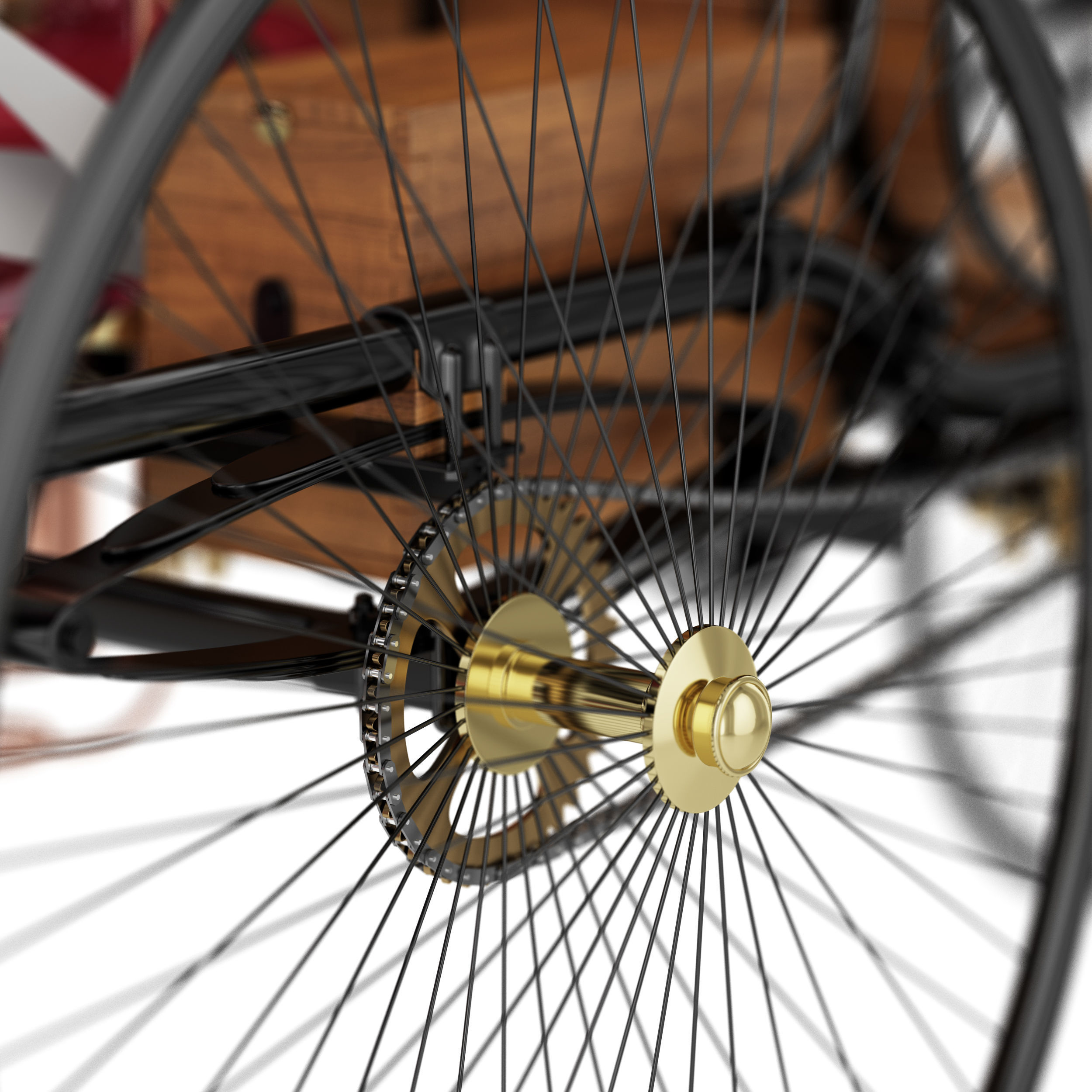 Benz Patent Motorwagen 3D model_6