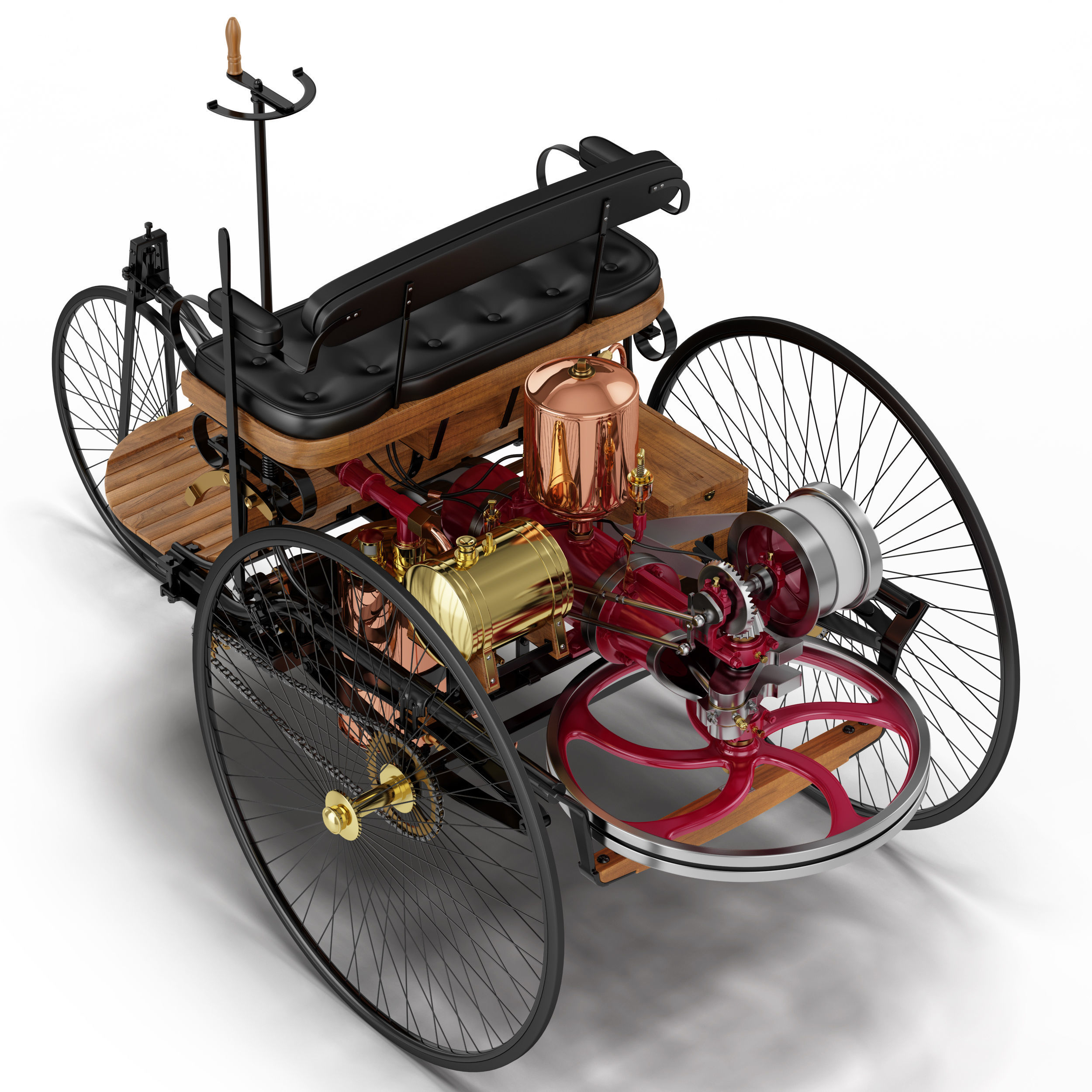 Benz Patent Motorwagen 3D model_14