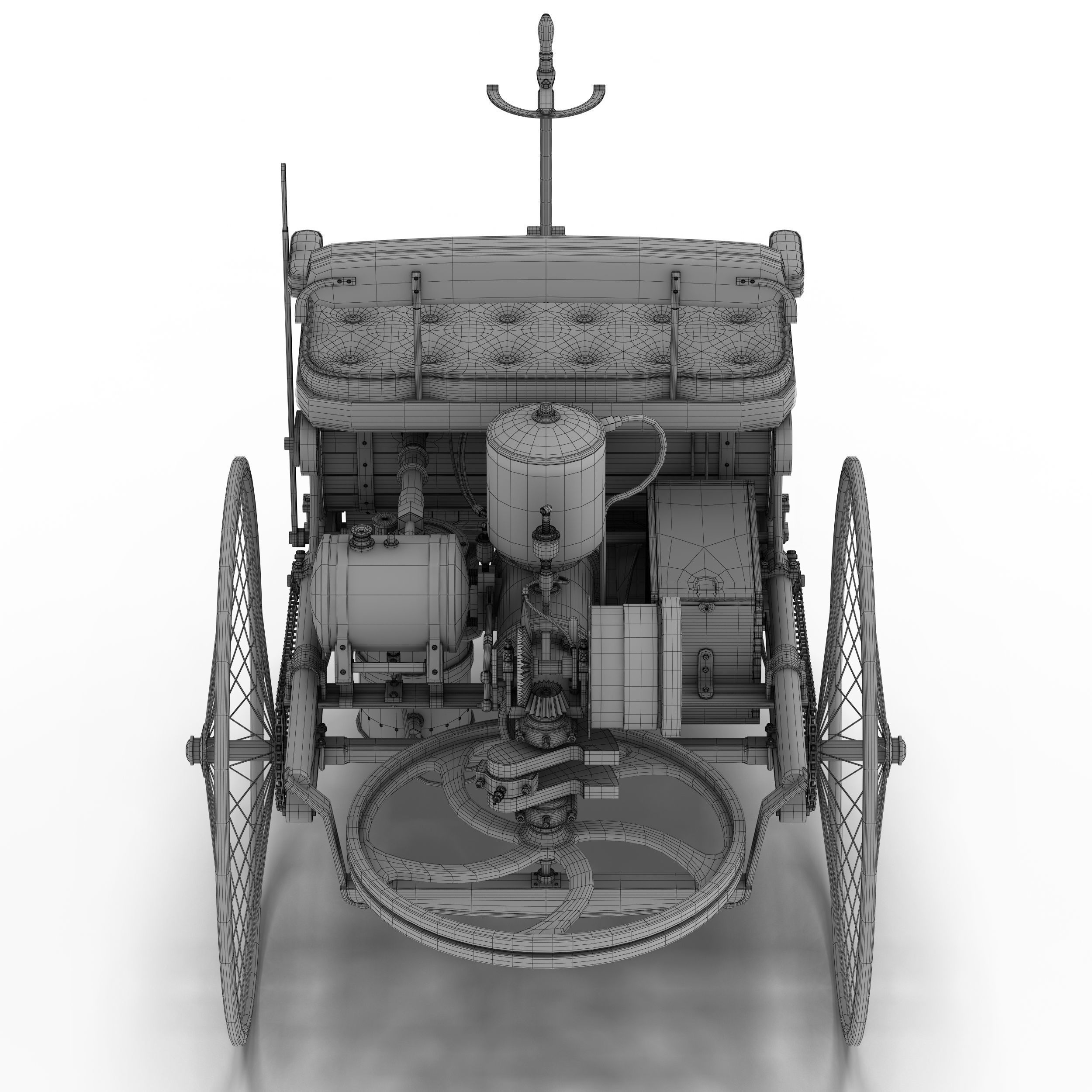 Benz Patent Motorwagen 3D model_11