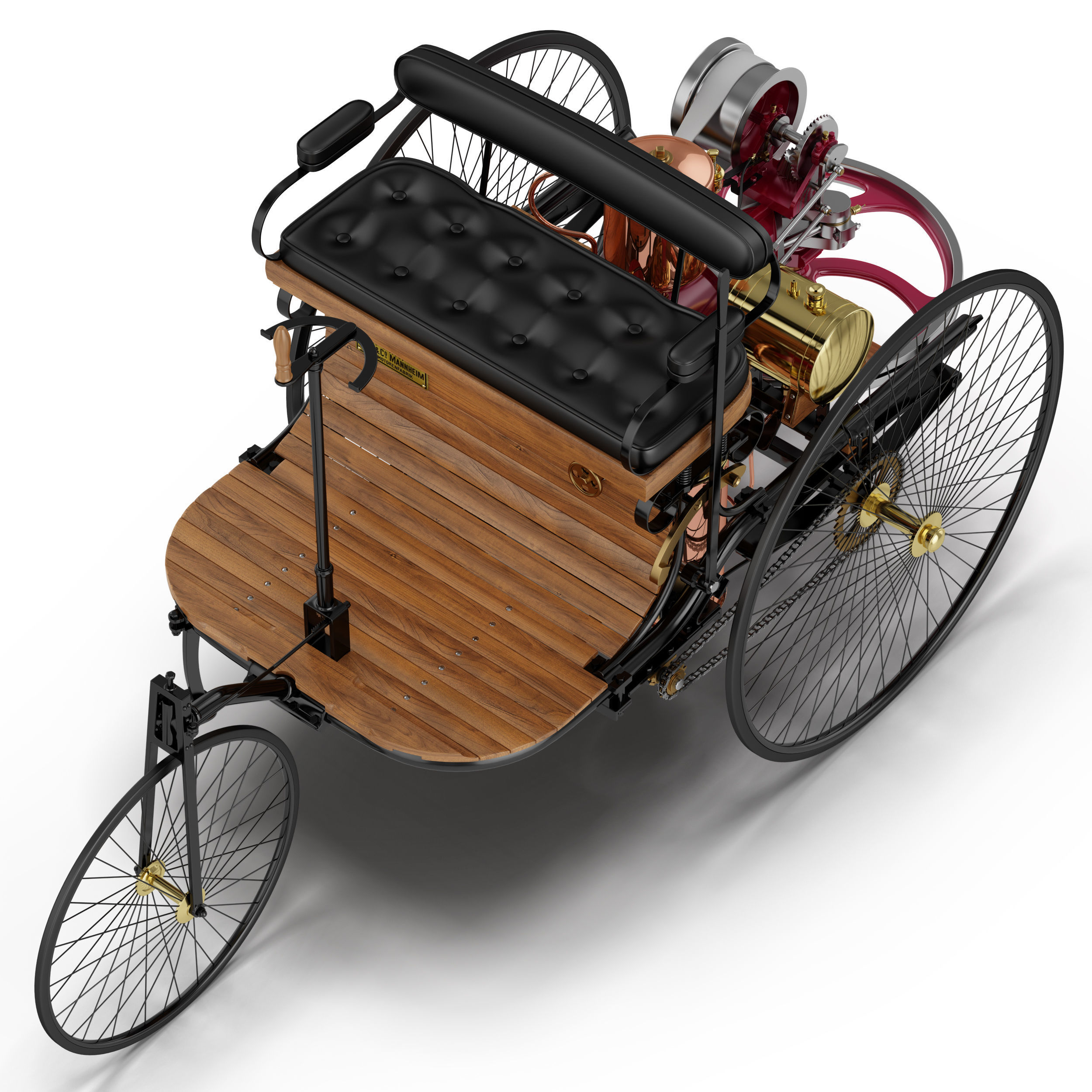Benz Patent Motorwagen 3D model_16