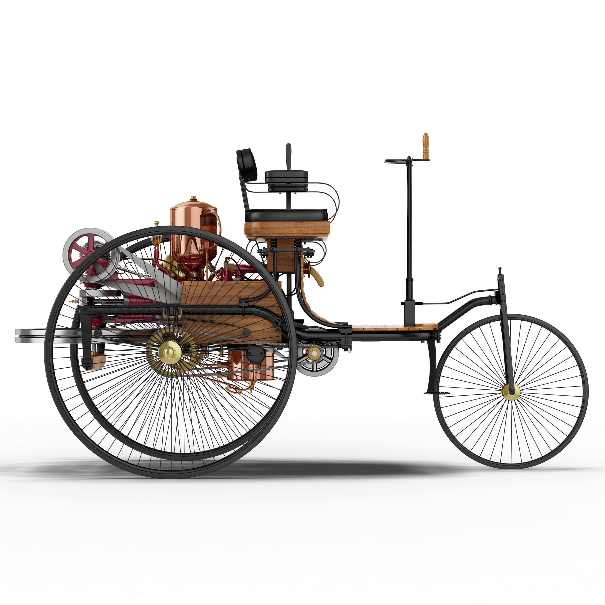 Benz Patent Motorwagen 3D model_4