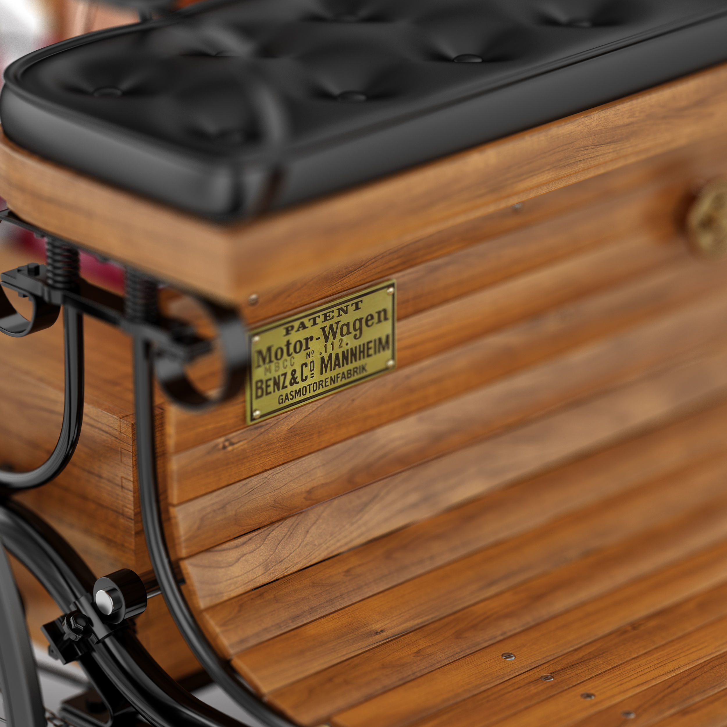 Benz Patent Motorwagen 3D model_2