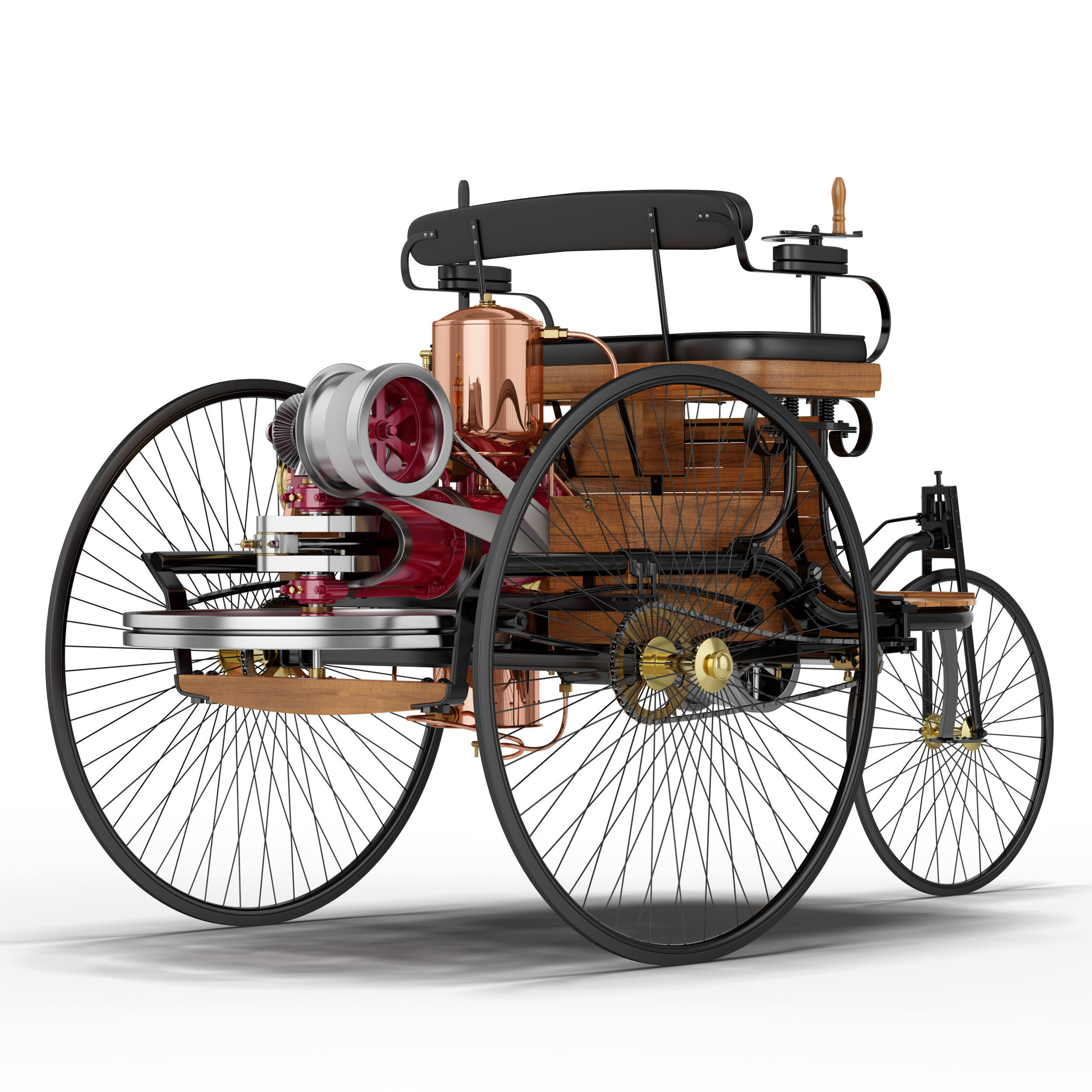Benz Patent Motorwagen 3D model_8