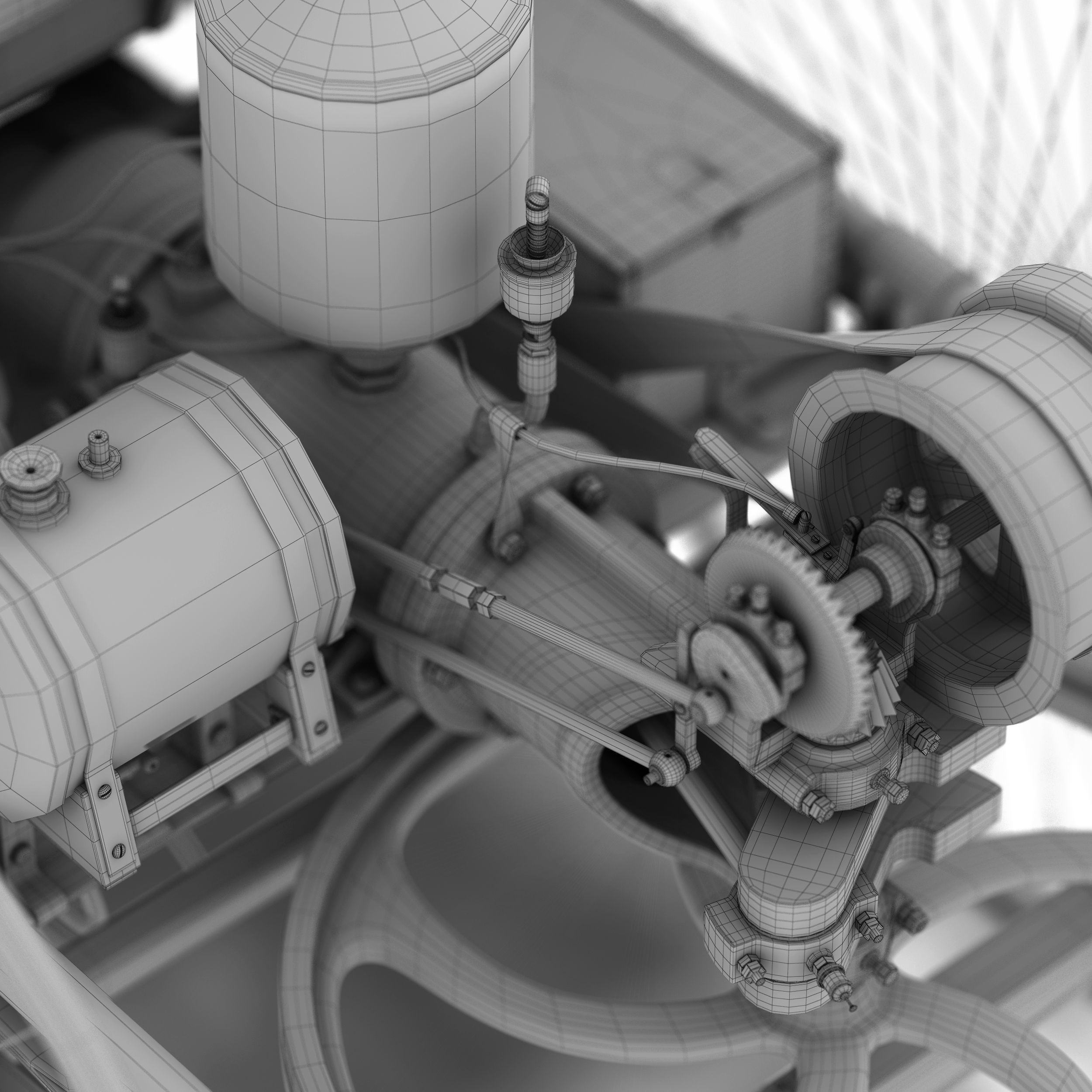 Benz Patent Motorwagen 3D model_13