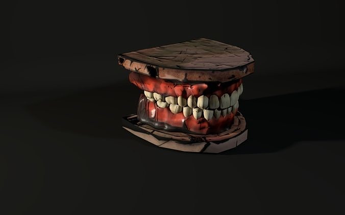 Toon Teeth 3D model