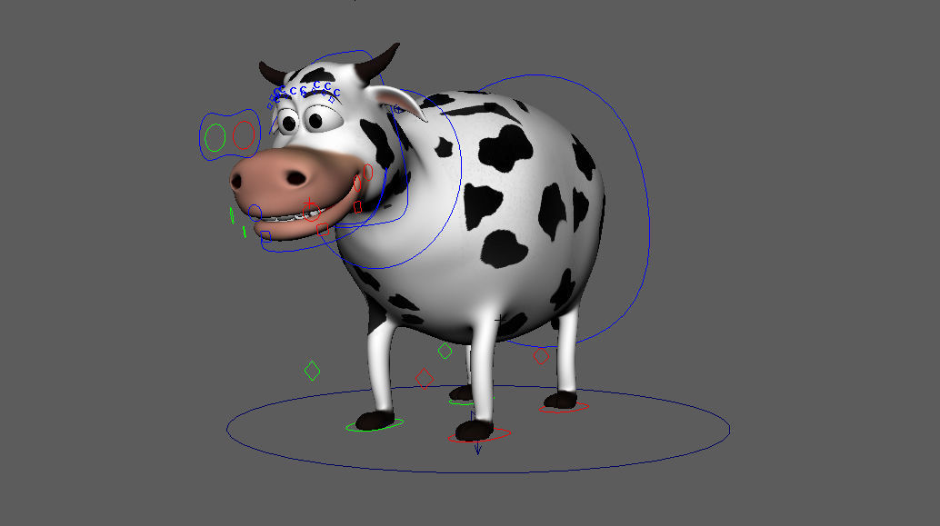Rigged Cow 3D model_6