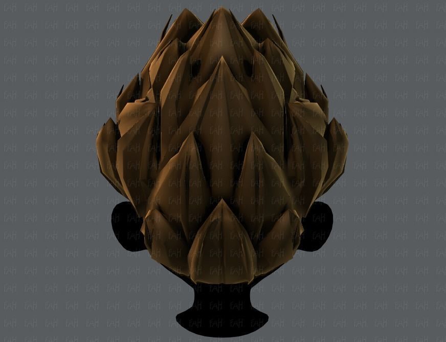 3D Hair style for boy V56 Low-poly 3D model_21