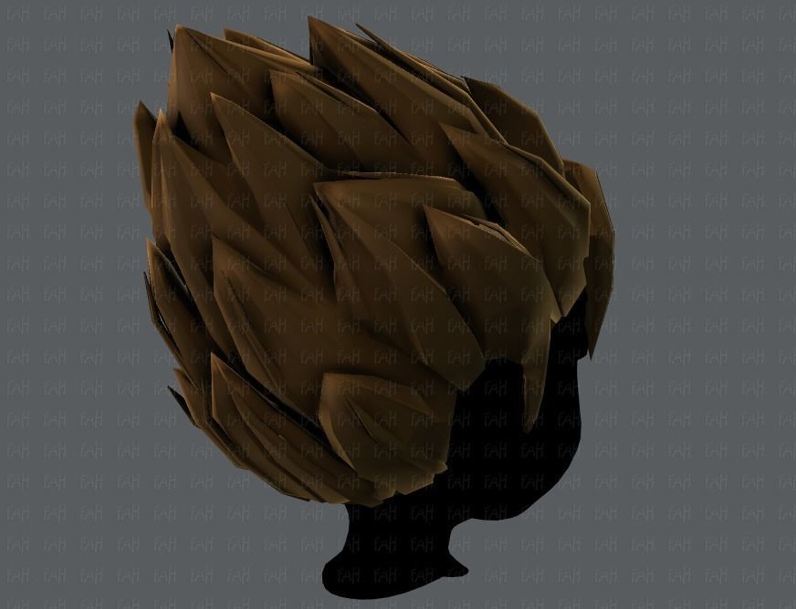 3D Hair style for boy V56 Low-poly 3D model_20