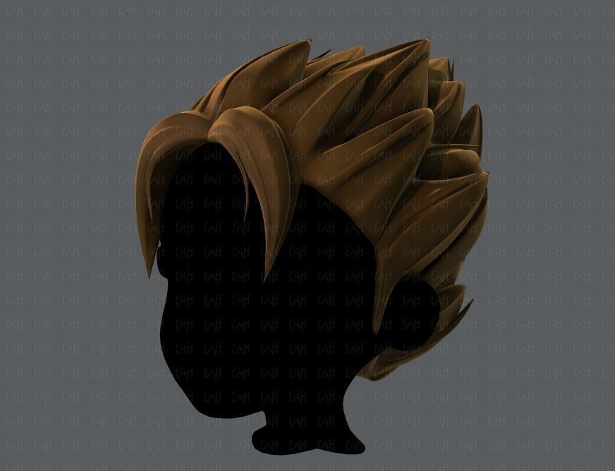 3D Hair style for boy V56 Low-poly 3D model_8