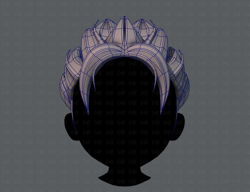 3D Hair style for boy V56 Low-poly 3D model_9
