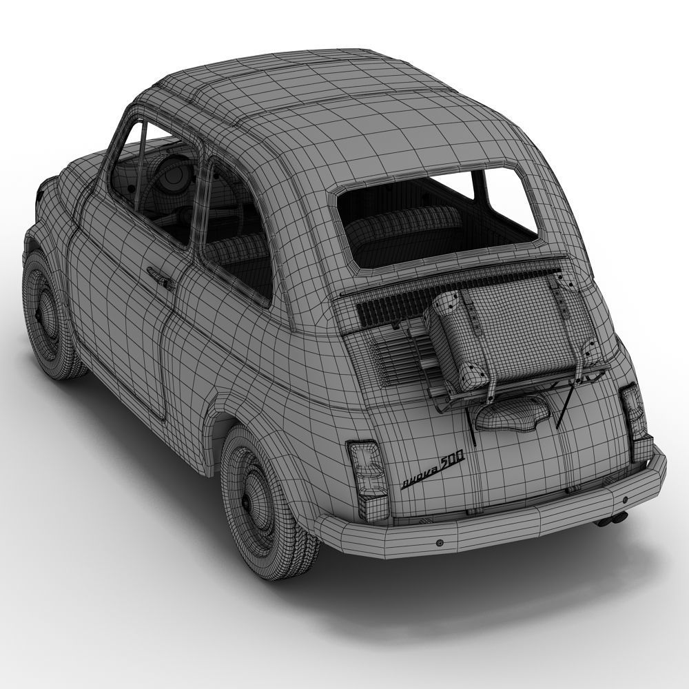 Fiat 500 3D model_9