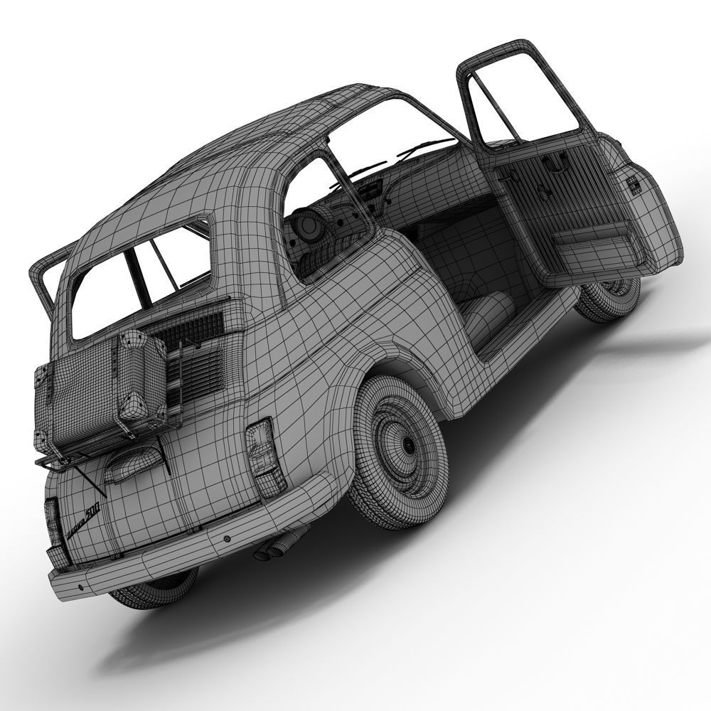 Fiat 500 3D model_5