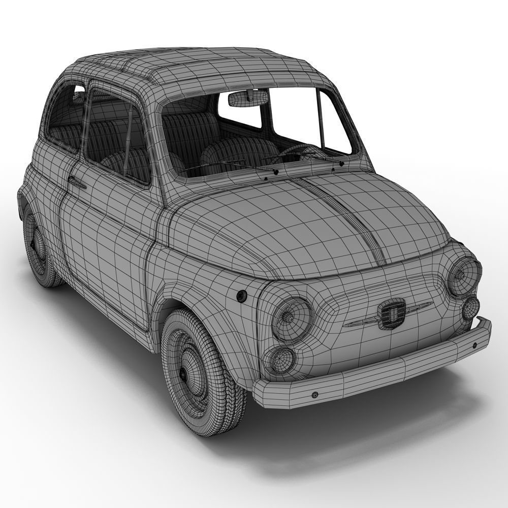 Fiat 500 3D model_1