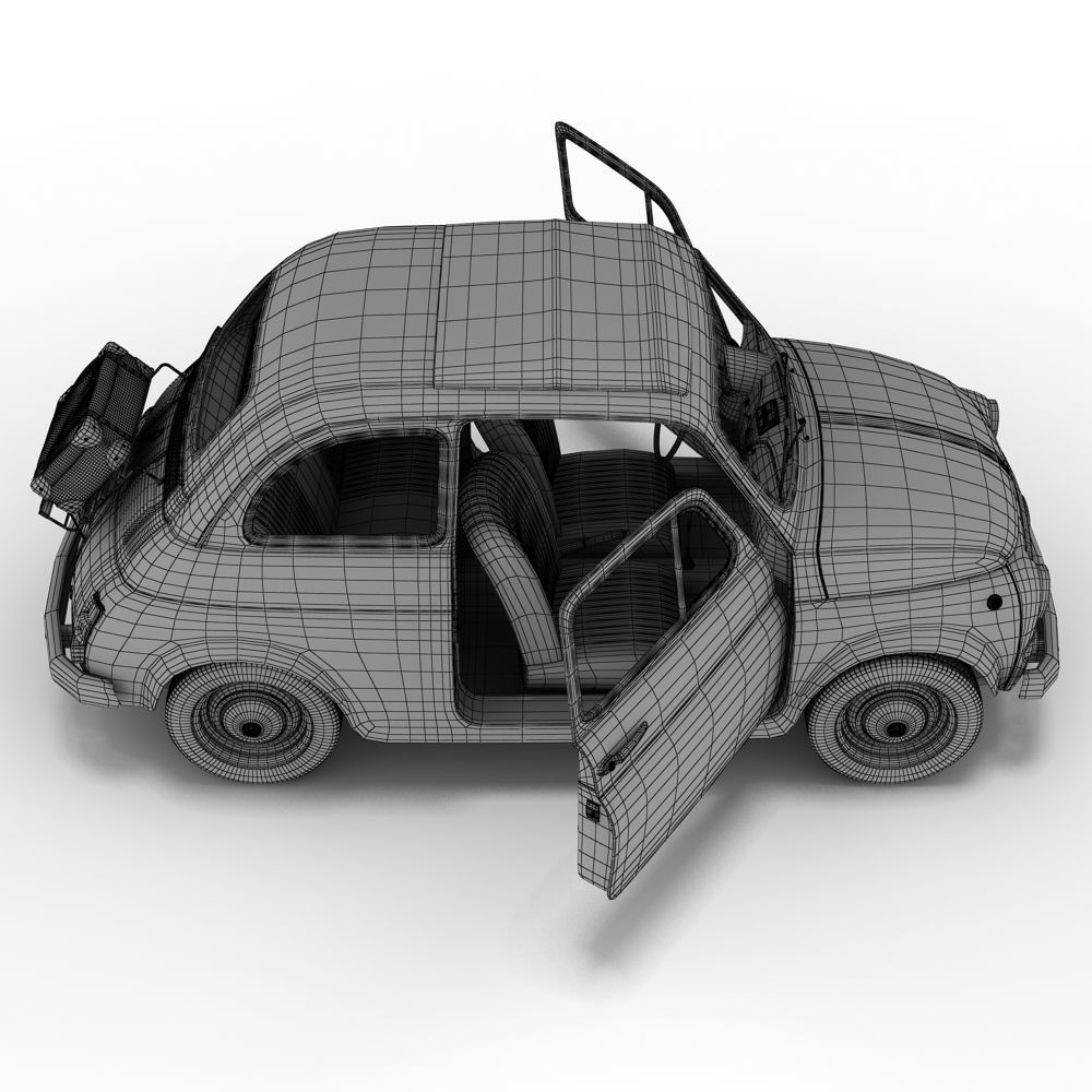 Fiat 500 3D model_3