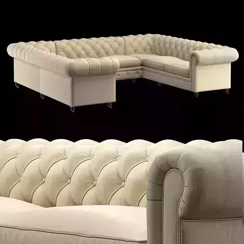 Chesterfield Sofa U-Shaped