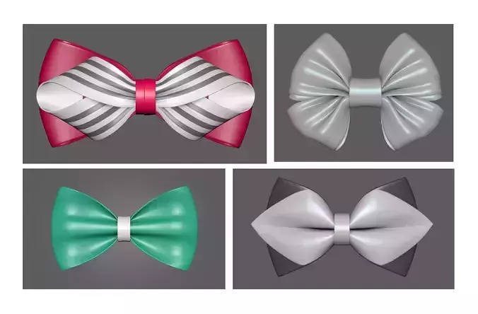 Bow Tie  3D Model Collection