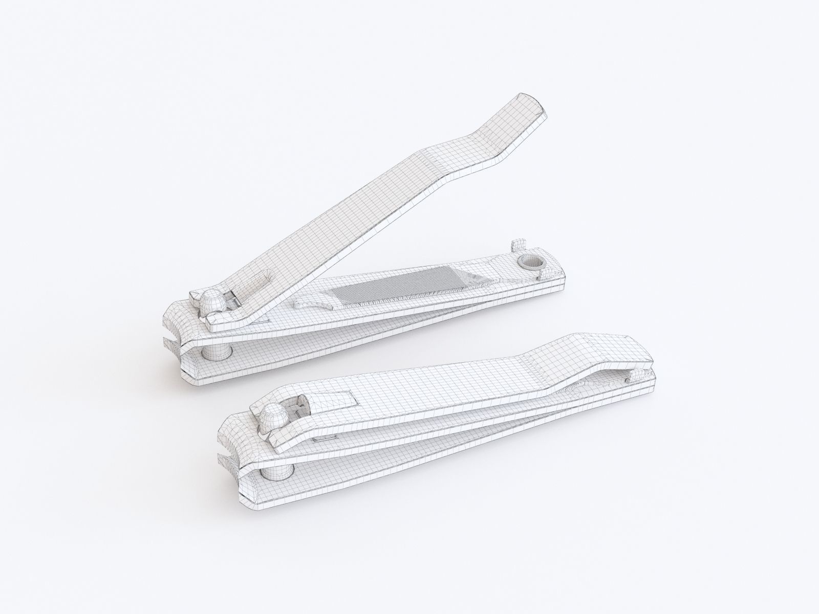 Nail clipper 3D model_1