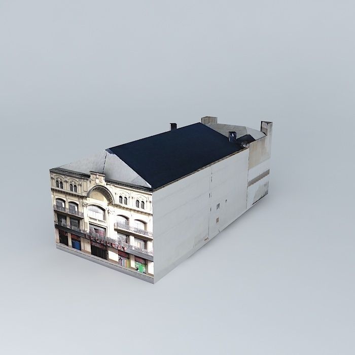 Broadway Theatre Rosario Free 3D model_1