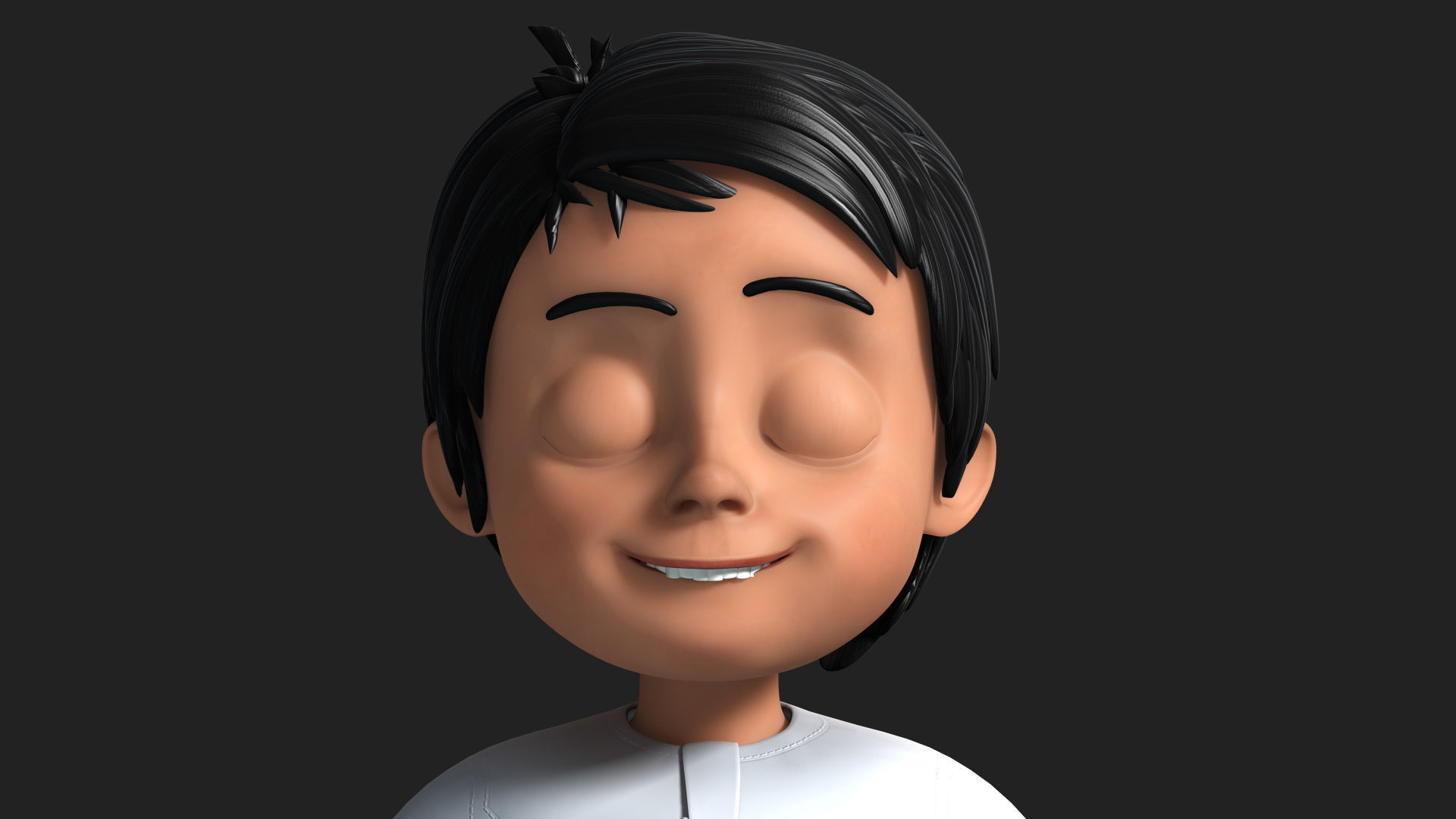 3D arabic muslim boy cartoon characater model 3D model_6