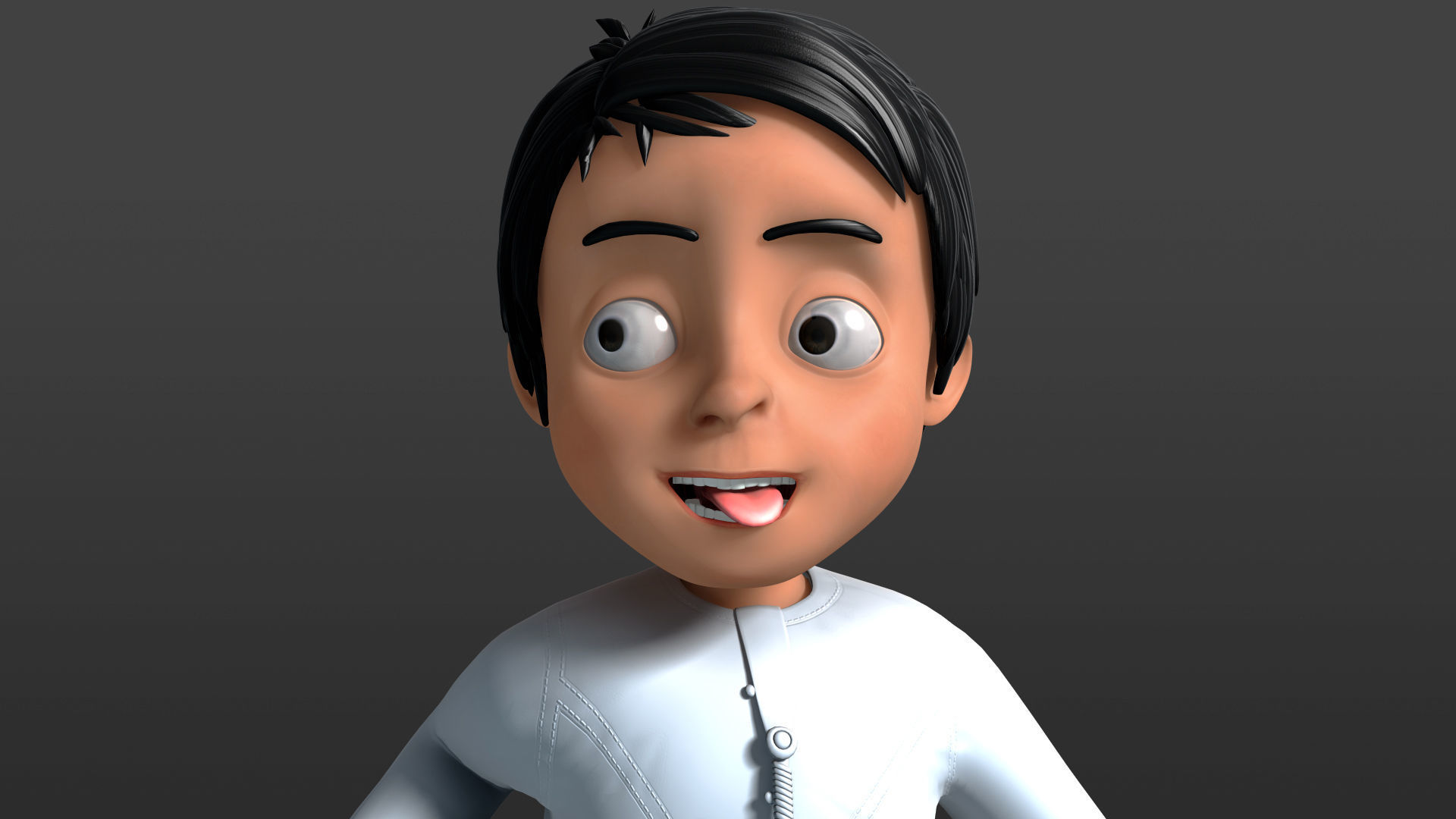 3D arabic muslim boy cartoon characater model 3D model_4