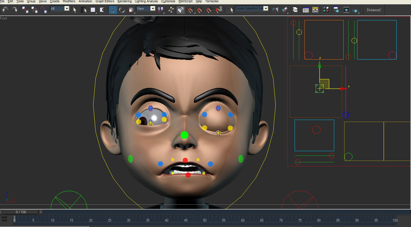 3D arabic muslim boy cartoon characater model 3D model_8