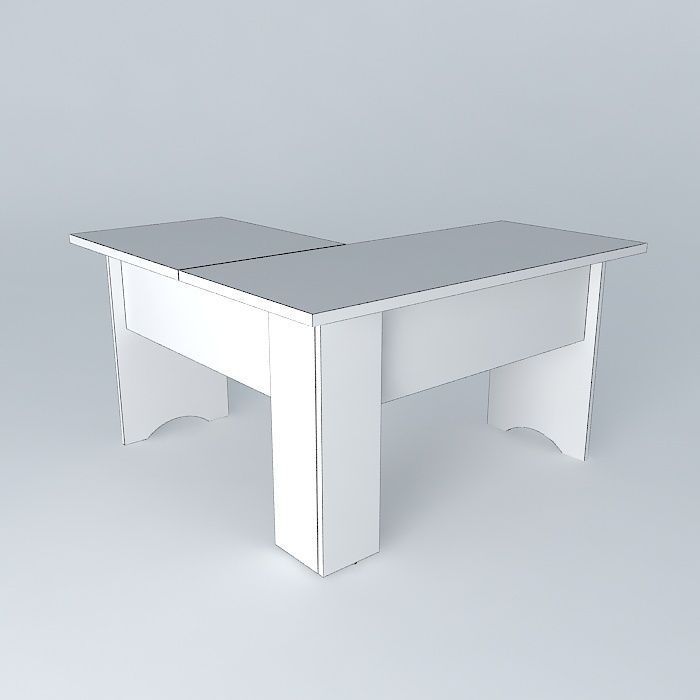 Table brown Free 3D model_4