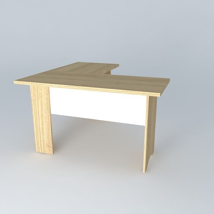 Table brown Free 3D model_1