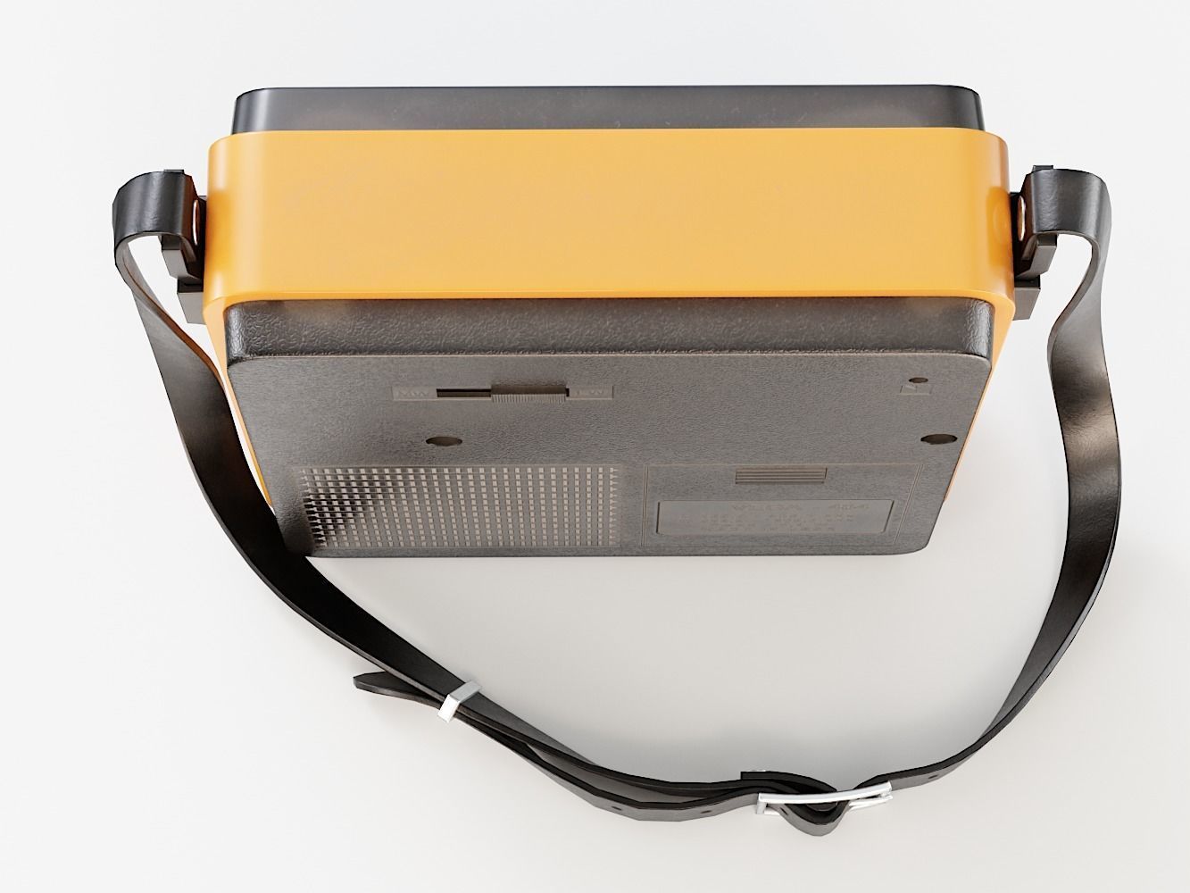 Retro Portable Radio Vega PBR Low-poly 3D model_9