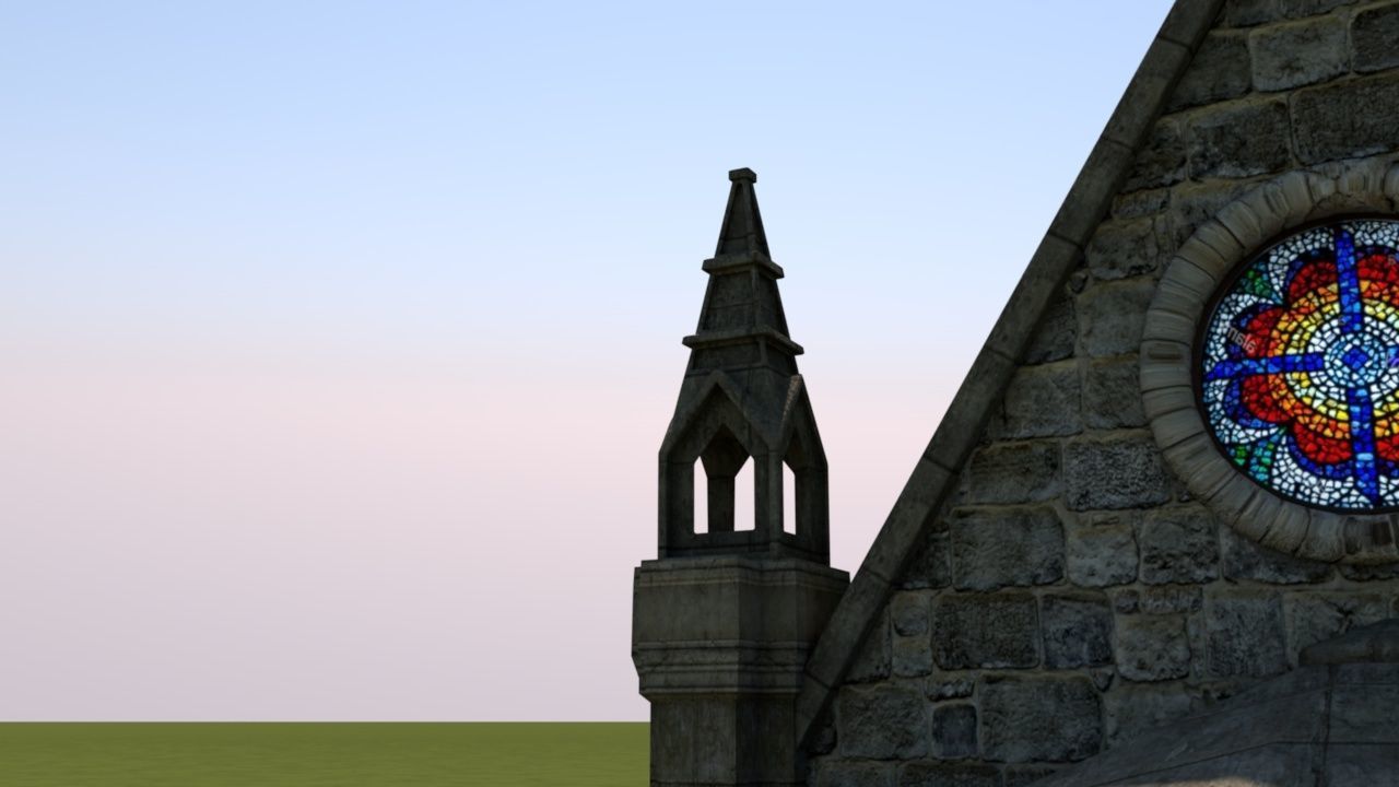 Mittelalterliche Kapelle - Medieval Church 3D model_12