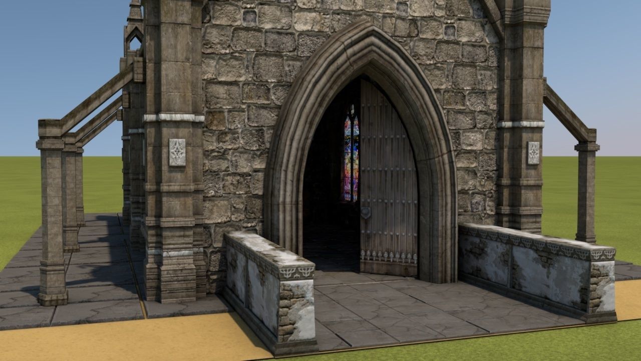 Mittelalterliche Kapelle - Medieval Church 3D model_1