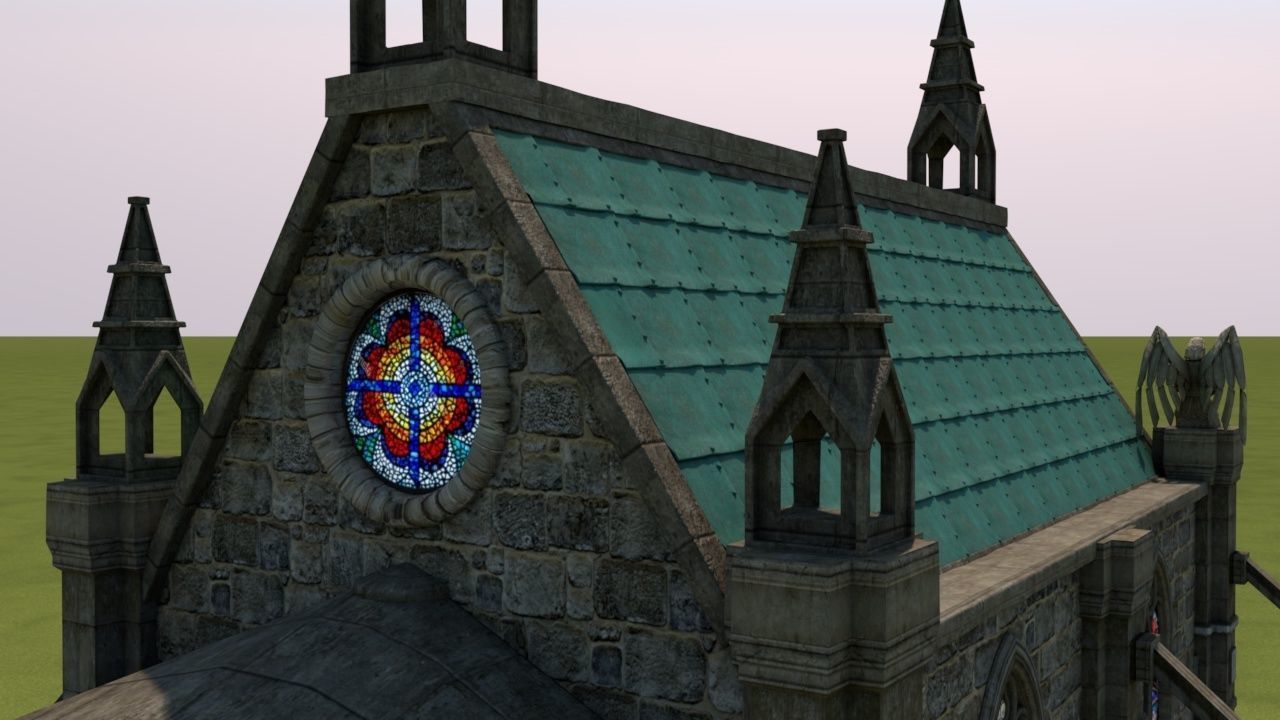 Mittelalterliche Kapelle - Medieval Church 3D model_8