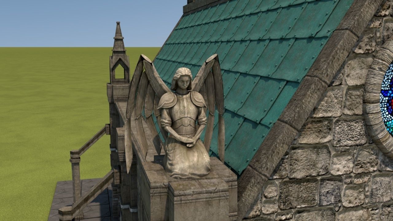 Mittelalterliche Kapelle - Medieval Church 3D model_11