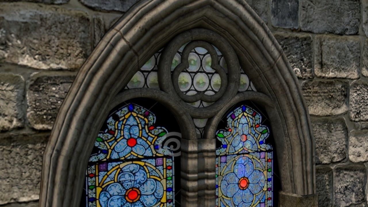 Mittelalterliche Kapelle - Medieval Church 3D model_4