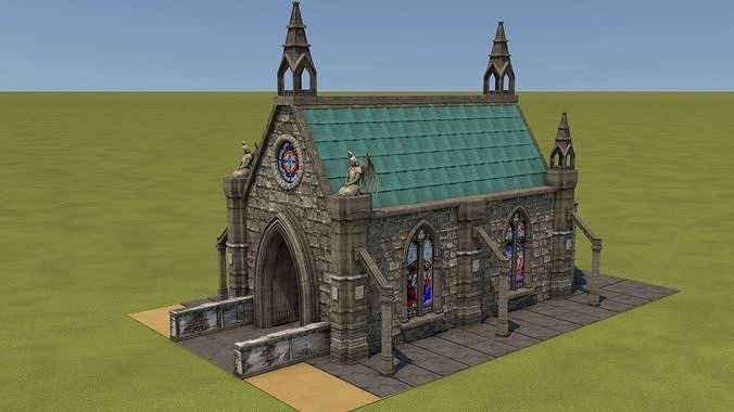Mittelalterliche Kapelle - Medieval Church 3D model