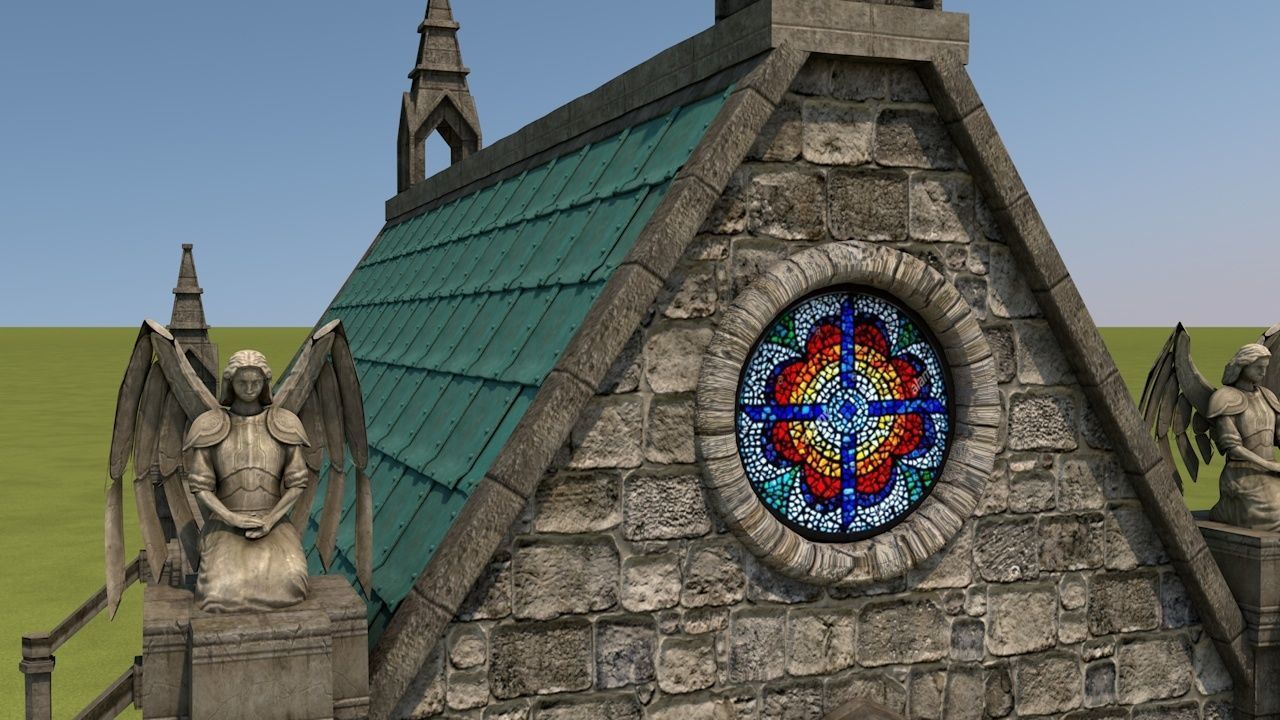 Mittelalterliche Kapelle - Medieval Church 3D model_9
