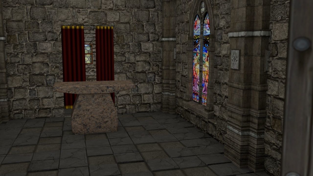 Mittelalterliche Kapelle - Medieval Church 3D model_2