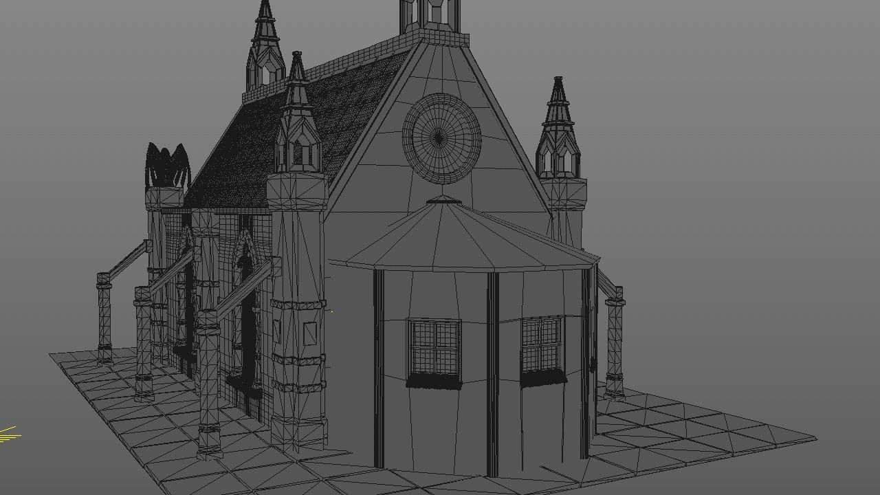 Mittelalterliche Kapelle - Medieval Church 3D model_15