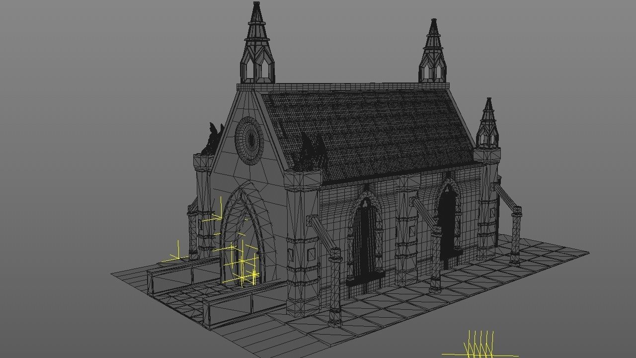 Mittelalterliche Kapelle - Medieval Church 3D model_14
