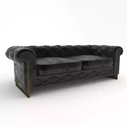 black velvet sofa