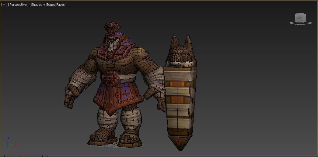 pharaoh world of warcraft armor set Low-poly 3D model_4