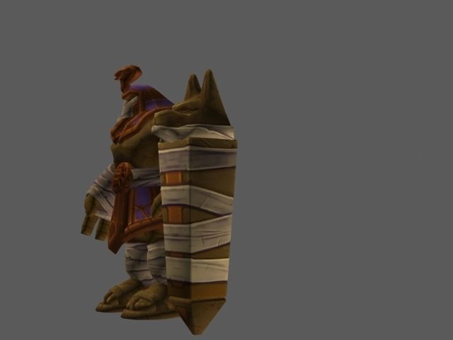 pharaoh world of warcraft armor set Low-poly 3D model_2