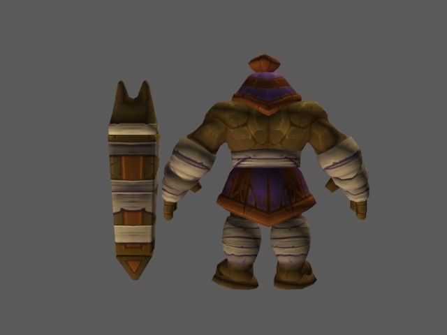 pharaoh world of warcraft armor set Low-poly 3D model_1