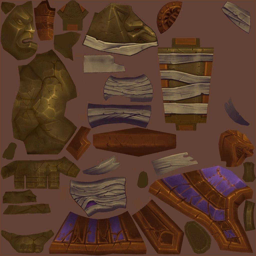 pharaoh world of warcraft armor set Low-poly 3D model_3