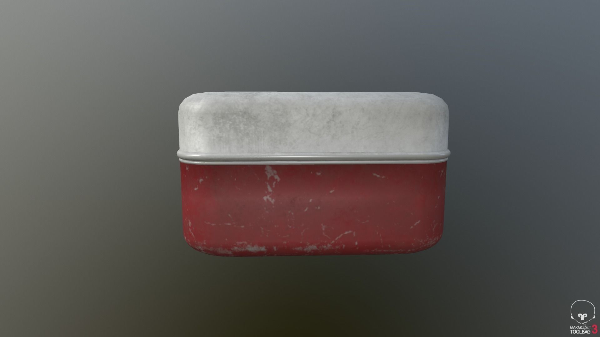 First Aid Kit Dirty  Low-poly 3D model_3