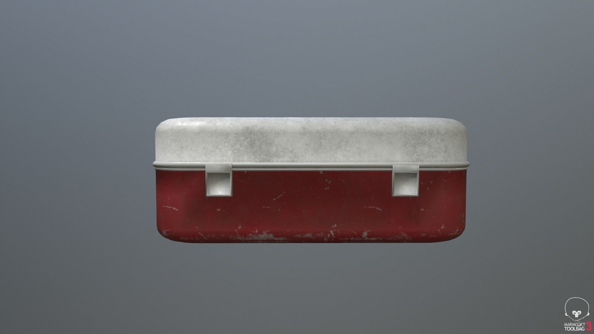 First Aid Kit Dirty  Low-poly 3D model_2